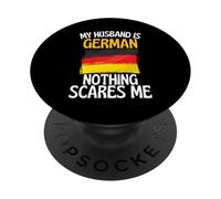 Il mio marito è tedesco niente mi spaventa divertente marito PopSockets PopGrip Adesivo