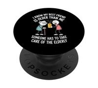 Il mio migliore amico è più vecchio di me divertente PopSockets PopGrip Adesivo