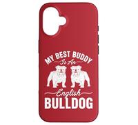 Il mio migliore amico è un bulldog inglese - Amante dei cani Custodia per iPhone 16