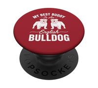 Il mio migliore amico è un bulldog inglese - Amante dei cani PopSockets PopGrip Adesivo