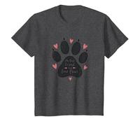Il Mio Migliore Amico ha Quattro Zampe - Pet Love Paw Maglietta, Bambini, Grigio Scuro, 10 Anni