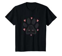 Il Mio Migliore Amico ha Quattro Zampe - Pet Love Paw Maglietta, Bambini, Nero, 3 Anni