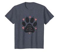 Il Mio Migliore Amico ha Quattro Zampe - Pet Love Paw Maglietta, Bambini, Pervinca, 4 Anni