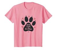 Il Mio Migliore Amico ha Quattro Zampe - Pet Love Paw Maglietta, Bambini, Rosa, 10 Anni