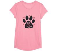 Il Mio Migliore Amico ha Quattro Zampe - Pet Love Paw Maglietta, Ragazze, Rosa, S