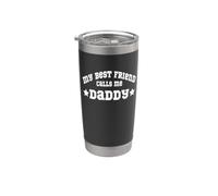 Il mio migliore amico mi chiama papà da bambini figlio figlia bambino Bicchiere termico in acciaio inox doppia parete