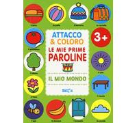 Il mio mondo. Attacco & coloro. Le mie prime paroline. Con adesivi. Ediz. a colori