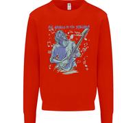 Il Mio Mondo È Sei Corde Chitarra Rock Musica Felpa Maglione