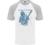 Il Mio Mondo È Sei Corde Chitarra Rock Musica Uomo T-Shirt S/S Baseball