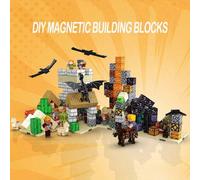 Il mio mondo magnetico - Serie Avventura nel deserto - Blocchi magnetici 3D per costruzioni - Giocattoli educativi per bambini con tema natura e animali - Giochi nuovi e intriganti - 100 modi per gioc