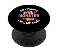 Il mio Mostro Preferito Chiamami Mamma Madre Madre e Figlio Mamma PopSockets PopGrip Adesivo