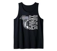 Il Mio Naso Blu Pitbull inclina la Testa Proprio Come Fai tu Canotta