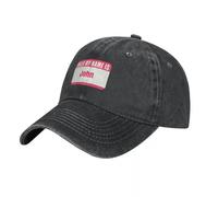 Il Mio Nome è è Nome Tag Cappello da Cowboy |-F-| Cappuccio Anime Caps per Uomo Regali da Donna