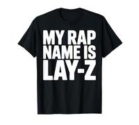 Il Mio Nome Rap è Lay-Z Divertente Rapper Pigro Pun Humor Maglietta