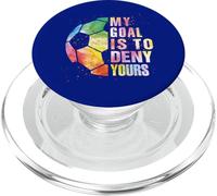 Il mio obiettivo è negare il tuo portiere divertente di calcio per ragazzi ragazze PopSockets PopGrip per MagSafe