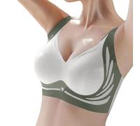 Il mio ordine signore con reggiseno senza cuciture, liscio e confortevole, Verde menta, M