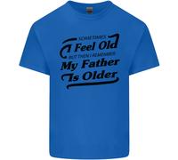 Il Mio Padre È Anziani 30th 40th 50th Compleanno Uomo Cotone T-Shirt