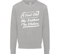 Il Mio Padre È Anziani 30th 40th 50th Compleanno Uomo Felpa Maglione
