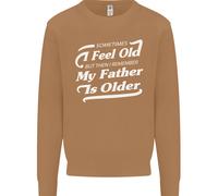 Il Mio Padre È Anziani 30th 40th 50th Compleanno Uomo Felpa Maglione