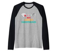 Il Mio peggior Incubo - Videogiochi Gamer Amante del Gioco Maglia con Maniche Raglan