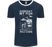 Il Mio Pesce Will Come Divertente Pesca Pescatore Uomo Ringer Fotl