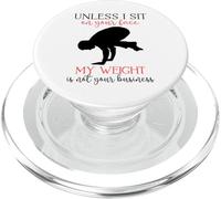 Il mio peso non è il tuo business Sarcastico Uomo Yoga Zen Men Fit PopSockets PopGrip per MagSafe