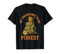 Il mio piano di emergenza Foresta Prepper Sopravvivenza Bushcrafting Maglietta