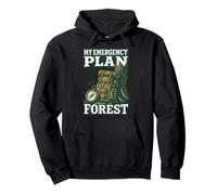 Il mio piano di emergenza Foresta Prepper Sopravvivenza Felpa con Cappuccio