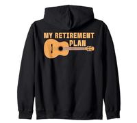 Il Mio Piano pensionistico Chitarrista Felpa con Cappuccio