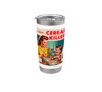 Il mio piccolo cereale (seriale) Killer gioco di parole fonetico HorrorCore Bicchiere termico in acciaio inox doppia parete