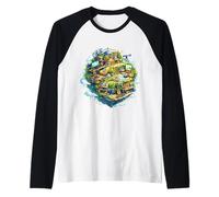 Il Mio Piccolo Mondo Pieno di Hobby Maglia con Maniche Raglan