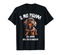 Il Mio Pigiama - Cane Bassotto Dachshund Regalo Divertente Maglietta