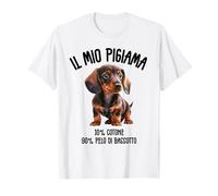 Il Mio Pigiama - Cane Bassotto Dachshund Regalo Divertente Maglietta