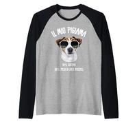 Il Mio Pigiama - Cane Jack Russell Regalo Divertente Maglia con Maniche Raglan