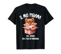 Il Mio Pigiama - Cane Spitz Nano Pomerania Regalo Divertente Maglietta