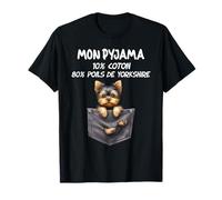Il mio pigiama Poco di Cotone Un sacco di Peli di Yorkshire Maglietta