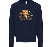 Il Mio Pizza Universo Divertente Cibo Dieta Uomo Felpa Maglione