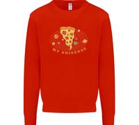 Il Mio Pizza Universo Divertente Cibo Dieta Uomo Felpa Maglione
