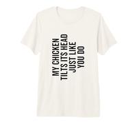 Il Mio Pollo inclina la Testa Proprio Come Te Funny Farmer Maglietta Premium