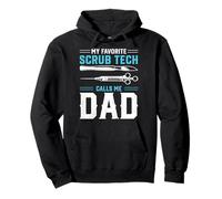 Il Mio Preferito Scrub Tech Mi Chiama papà - Il papà della Tecnologia chirurgica Felpa con Cappuccio