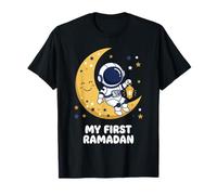 Il Mio Primo Astronauta del Ramadan, Space Moon, Bambini Musulmani, Ragazze e Ragazzi Maglietta