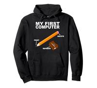 Il Mio Primo Computer - Matita Insegnante Informatica IT Tech Felpa con Cappuccio