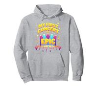 Il Mio Primo Concerto è Stato Epic Kids Music Festival Memory Felpa con Cappuccio, Unisex per Adulti, Grigio Melange, S