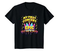 Il Mio Primo Concerto è Stato Epic Kids Music Festival Memory Maglietta, Bambini, Nero, 6 Anni