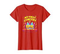 Il Mio Primo Concerto è Stato Epic Kids Music Festival Memory Maglietta, Donna, Rosso, XL