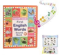 Il mio primo giocattolo sonoro inglese - oltre 300 parole,13 temi, gioco di parole divertente, libro di apprendimento interattivo ed educativo per bambini di età compresa tra 1 e 3 anni, libro audio