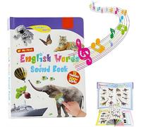 Il mio primo giocattolo sonoro inglese - oltre 300 parole,13 temi, gioco di parole divertente, libro di apprendimento interattivo ed educativo per bambini di età compresa tra 1 e 3 anni, libro audio