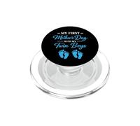 Il mio primo giorno della mamma gemelli ragazzi mamma PopSockets PopGrip per MagSafe