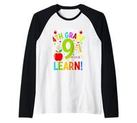 Il mio primo giorno di 4 ° grado nove anni impara Maglia con Maniche Raglan