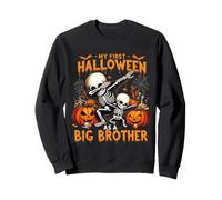 Il Mio Primo Halloween Come Un Grande Fratello Scheletro Dabbin Felpa